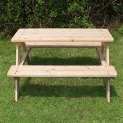 MaxxGarden Kinder Picknicktafel - 90x79x50cm - Hout -Buitentuinwinkel 1200x1200 2831