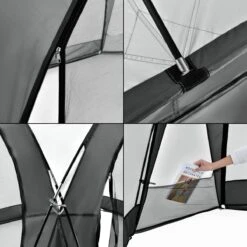 Pro-Tec Paviljoen Grästorp Met LED-verlichting 345x345x247 Cm Donkergrijs 13 Pro-Tec Paviljoen Grästorp Met LED-verlichting 345x345x247 Cm Donkergrijs -Buitentuinwinkel 1200x1200 2835