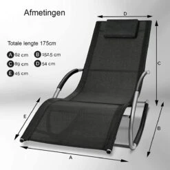 Sens Design Zonnebed - Ligbed - Weerbestendig - Zwart -Buitentuinwinkel 1200x1200 2840