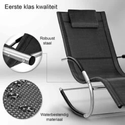 Sens Design Zonnebed - Ligbed - Weerbestendig - Zwart -Buitentuinwinkel 1200x1200 2842