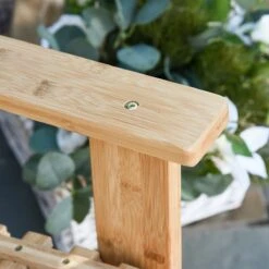 Outsunny Tuin Schommelstoel, Relaxstoel, Tuinstoel, Bamboe Multiplex Naturel 84A-171 -Buitentuinwinkel 1200x1200 2866