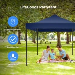 LifeGoods Partytent - 3x4.5 M - Zijwanden - Easy Up - Opvouwbaar - Waterdicht - Draagtas Met Wieltjes - Donkerblauw 17 LifeGoods Partytent - 3x4.5 M - Zijwanden - Easy Up - Opvouwbaar - Waterdicht - Draagtas Met Wieltjes - Donkerblauw -Buitentuinwinkel 1200x1200 2900