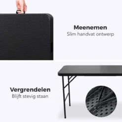LifeGoods Klaptafel - Inklapbaar - 120 Cm - 4 Personen - Zwart -Buitentuinwinkel 1200x1200 2912