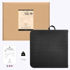 LifeGoods Klaptafel - Inklapbaar - 120 Cm - 4 Personen - Zwart -Buitentuinwinkel 1200x1200 2917