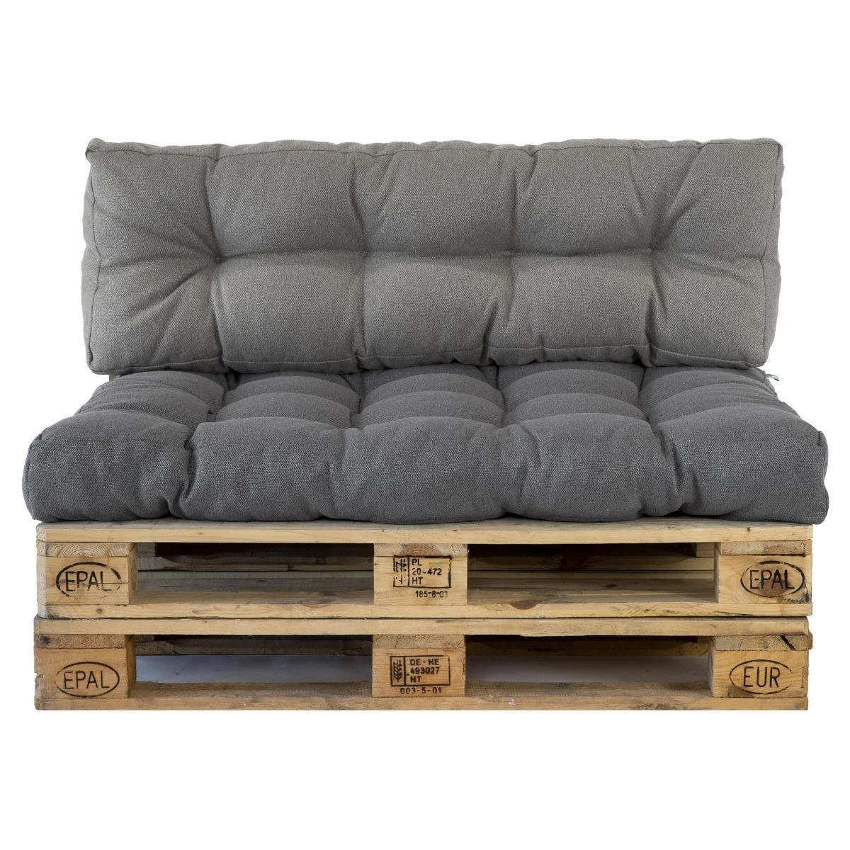 2L Home & Garden Rugkussen Metro Grijs - 60 X 40cm 3 2L Home & Garden Rugkussen Metro Grijs - 60 X 40cm