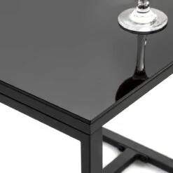 Songmics Tuinmeubelset, 3-delige Set, Van Polyrotan, Voor Outdoor, Terras, Balkon, Tuin, Eenvoudige Montage, Bijzettafel En 2 Stoelen, Zwart-beige -Buitentuinwinkel 1200x1200 2936