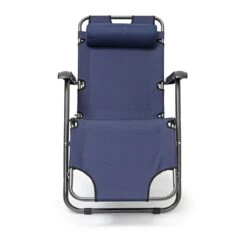 Relaxdays Ligstoel Inklapbaar - Ligbed Met Hoofdsteun - Strandstoel Verstelbaar - Camping - Donkerblauwe -Buitentuinwinkel 1200x1200 2948