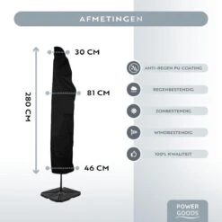 Power Goods Parasolhoes XXL Voor Zweefparasol – Parasolhoes Met Rits En Stok – Parasolhoes Staande Parasol – Tuinmeubelhoezen – Beschermhoes Zweefparasol – Waterproof – Anti-UV – 280 X 81 Cm 10 Power Goods Parasolhoes XXL Voor Zweefparasol – Parasolhoes Met Rits En Stok – Parasolhoes Staande Parasol – Tuinmeubelhoezen – Beschermhoes Zweefparasol – Waterproof – Anti-UV – 280 X 81 Cm -Buitentuinwinkel 1200x1200 2967