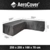 Aerocover Loungesethoes - L-vorm - L 255 X L 255 X B 100 X H 70 Cm -Buitentuinwinkel 1200x1200 2984