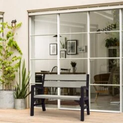 Keter Montero Tuinbank – 2-personen - 120x61x91cm - Grafiet -Buitentuinwinkel 1200x1200 3008