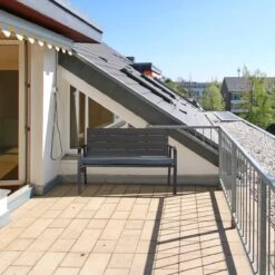 Relaxdays Tuinbank Met Kussen - 2 Zits Buitenbank Metaal - Balkonbank Kunststof - Voortuin -Buitentuinwinkel 1200x1200 3012