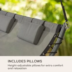 Blumfeldt Palermo Schommelbank - Hollywoodschommel 130 X 207 Cm - Ligbed Met Dak - Schommelstoel Voor 2 Personen - Tuinbank Inclusief Nekkussens - Stalen Frame En Polyester Dak - Grijs 17 Blumfeldt Palermo Schommelbank - Hollywoodschommel 130 X 207 Cm - Ligbed Met Dak - Schommelstoel Voor 2 Personen - Tuinbank Inclusief Nekkussens - Stalen Frame En Polyester Dak - Grijs -Buitentuinwinkel 1200x1200 3018