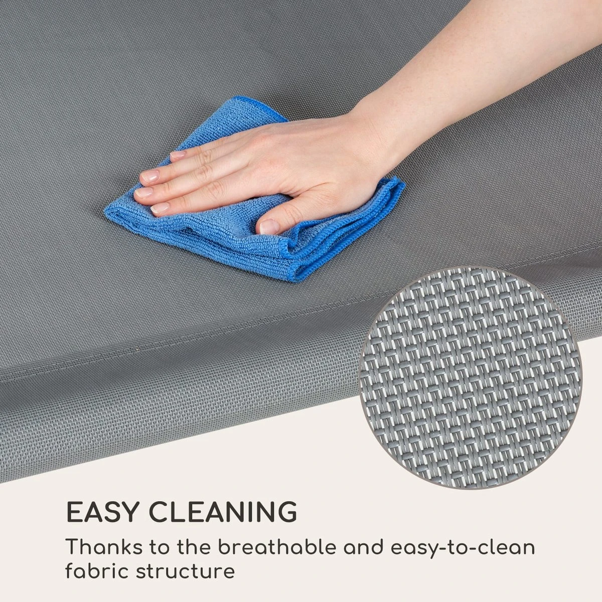 Blumfeldt Palermo Schommelbank - Hollywoodschommel 130 X 207 Cm - Ligbed Met Dak - Schommelstoel Voor 2 Personen - Tuinbank Inclusief Nekkussens - Stalen Frame En Polyester Dak - Grijs 12 Blumfeldt Palermo Schommelbank - Hollywoodschommel 130 X 207 Cm - Ligbed Met Dak - Schommelstoel Voor 2 Personen - Tuinbank Inclusief Nekkussens - Stalen Frame En Polyester Dak - Grijs - Afbeelding 10