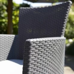 Allibert Iowa Tuinstoel - 60x62x89cm – Grafiet -Buitentuinwinkel 1200x1200 3051