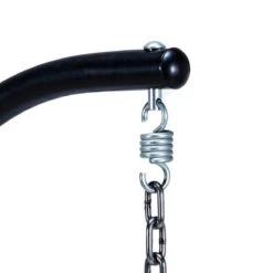 Merkloos Hangstoel Norway - Zwart Wicker & Touw Luxe Egg Hangstoel Met Dikke Antraciete Kussens Met Frame - Inklapbare Basket -Buitentuinwinkel 1200x1200 3097