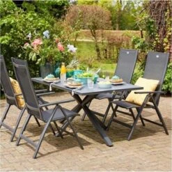 Hartman Aruba Aluminium Tuinstoel - Antraciet Verstelbaar -Buitentuinwinkel 1200x1200 3100