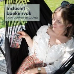Vita5 XXL Hangstoel - Binnen&Buiten Hangnest - Incl. 2 Kussens En Boekenvak - Volwassenen&Kinderen - Hangmatstoel Tot 225kg - Zwart 15 Vita5 XXL Hangstoel - Binnen&Buiten Hangnest - Incl. 2 Kussens En Boekenvak - Volwassenen&Kinderen - Hangmatstoel Tot 225kg - Zwart -Buitentuinwinkel 1200x1200 3105