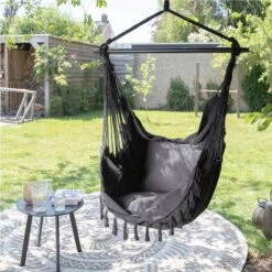 Vita5 XXL Hangstoel - Binnen&Buiten Hangnest - Incl. 2 Kussens En Boekenvak - Volwassenen&Kinderen - Hangmatstoel Tot 225kg - Zwart 22 Vita5 XXL Hangstoel - Binnen&Buiten Hangnest - Incl. 2 Kussens En Boekenvak - Volwassenen&Kinderen - Hangmatstoel Tot 225kg - Zwart -Buitentuinwinkel 1200x1200 3108