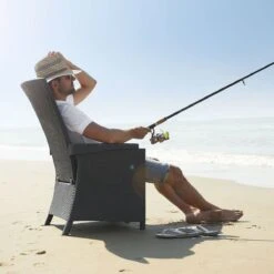 Allibert Vermont Verstelbare Tuinstoel - 64x68x107cm - Grafiet -Buitentuinwinkel 1200x1200 3123