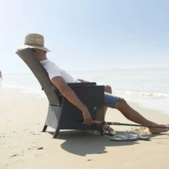 Allibert Vermont Verstelbare Tuinstoel - 64x68x107cm - Grafiet -Buitentuinwinkel 1200x1200 3124