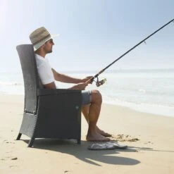 Allibert Vermont Verstelbare Tuinstoel - 64x68x107cm - Grafiet -Buitentuinwinkel 1200x1200 3125