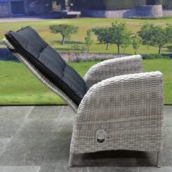 Menorca Dining Tuinstoel Verstelbaar Wit Grijs -Buitentuinwinkel 1200x1200 3137