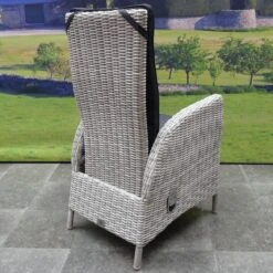 Menorca Dining Tuinstoel Verstelbaar Wit Grijs -Buitentuinwinkel 1200x1200 3138