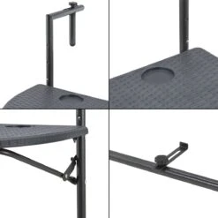 Balkontafel Cicala Inklapbaar 83,5x60x64 Cm Donkergrijs -Buitentuinwinkel 1200x1200 3184