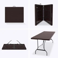 LifeGoods Klaptafel - Inklapbaar - 180 Cm - 6 Tot 8 Personen - Bruin -Buitentuinwinkel 1200x1200 3194