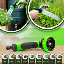 MD-Goods ® Super Sterk Uitrekbare Tuinslang Tot 30 Meter + GRATIS Tas En Koppelstuk - Tuinsproeier - Tuin Besproeien - Waterslang - Sproeikop - Groen - Flexibel Elastisch -Buitentuinwinkel 1200x1200 32