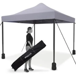 LifeGoods Partytent - 3x3 M - Easy Up - Opvouwbaar - Waterdicht - Draagtas Met Wieltjes - Donkergrijs -Buitentuinwinkel 1200x1200 3252