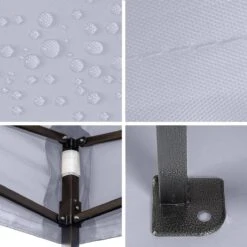 LifeGoods Partytent - 3x3 M - Easy Up - Opvouwbaar - Waterdicht - Draagtas Met Wieltjes - Donkergrijs -Buitentuinwinkel 1200x1200 3254