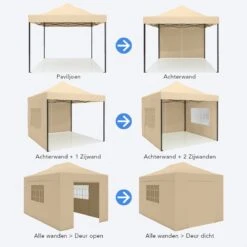 LifeGoods Partytent - 3x4.5 M - Zijwanden - Easy Up - Opvouwbaar - Waterdicht - Draagtas Met Wieltjes - Beige 18 LifeGoods Partytent - 3x4.5 M - Zijwanden - Easy Up - Opvouwbaar - Waterdicht - Draagtas Met Wieltjes - Beige -Buitentuinwinkel 1200x1200 3272