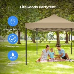 LifeGoods Partytent - 3x4.5 M - Zijwanden - Easy Up - Opvouwbaar - Waterdicht - Draagtas Met Wieltjes - Beige 19 LifeGoods Partytent - 3x4.5 M - Zijwanden - Easy Up - Opvouwbaar - Waterdicht - Draagtas Met Wieltjes - Beige -Buitentuinwinkel 1200x1200 3273