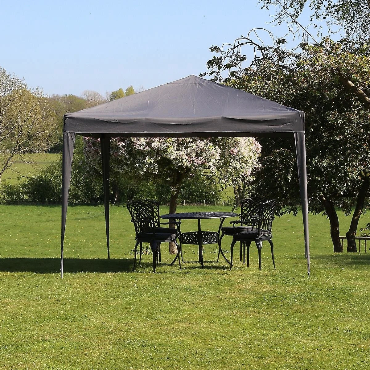 Ambiance Easy-up Partytent - 3x3m - Opvouwbaar - Grijs 7 Ambiance Easy-up Partytent - 3x3m - Opvouwbaar - Grijs - Afbeelding 5
