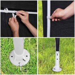 MaxxGarden Partytent - Feesttent Paviljoen - 3x3m - Antraciet -Buitentuinwinkel 1200x1200 3299