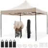 LifeGoods Partytent - 3x3 M - Easy Up - Opvouwbaar - Waterdicht - Draagtas Met Wieltjes - Beige 2 LifeGoods Partytent - 3x3 M - Easy Up - Opvouwbaar - Waterdicht - Draagtas Met Wieltjes - Beige -Buitentuinwinkel 1200x1200 3318