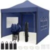 LifeGoods Partytent - 3x3 M - Zijwanden - Easy Up - Opvouwbaar - Waterdicht - Draagtas Met Wieltjes - Donkerblauw -Buitentuinwinkel 1200x1200 3338