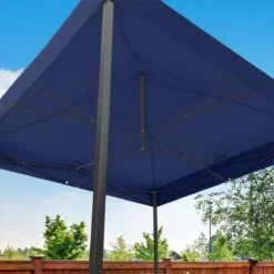 LifeGoods Partytent - 3x3 M - Zijwanden - Easy Up - Opvouwbaar - Waterdicht - Draagtas Met Wieltjes - Donkerblauw -Buitentuinwinkel 1200x1200 3345