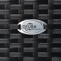 Deuba Polyrattan Tuinset Verona - 6 Stoelen + 1 Tafel Zwart -Buitentuinwinkel 1200x1200 3359