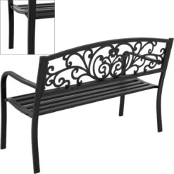 Pro Garden Tuinbank -127 X 60 - Metaal -Buitentuinwinkel 1200x1200 3370