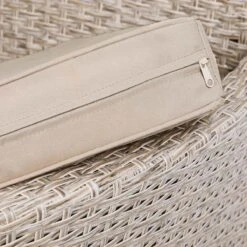 Casaria Polyrattan Tuinset - 4 Stoelen & Tafel 90x90 Cm - Beige Grijs -Buitentuinwinkel 1200x1200 3381