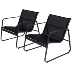 Tuin Meubelen Loungeset - 4 Persoons - Tuinset - Comfort - Zwart - Tafel Glazen Blad - Stoelen - Sofa - Bank - 4-delig -Buitentuinwinkel 1200x1200 3415