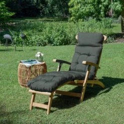 Beautissu Deckchair Kussen 200x50x8 Cm - Ligstoelkussen Antraciet - Matraskussen Voor Hangmatten En Tuin-/terrasstoelen - Flair DC -Buitentuinwinkel 1200x1200 3460
