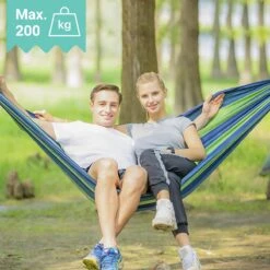 Dubbele Hangmat Blauw - 1 Of 2 Persoons - Lig Oppervlak 190x150cm - Lengte 260cm 14 Dubbele Hangmat Blauw - 1 Of 2 Persoons - Lig Oppervlak 190x150cm - Lengte 260cm -Buitentuinwinkel 1200x1200 3521