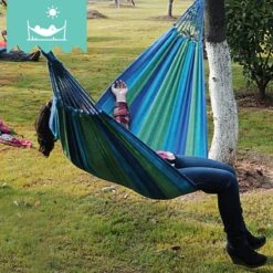 Dubbele Hangmat Blauw - 1 Of 2 Persoons - Lig Oppervlak 190x150cm - Lengte 260cm 17 Dubbele Hangmat Blauw - 1 Of 2 Persoons - Lig Oppervlak 190x150cm - Lengte 260cm -Buitentuinwinkel 1200x1200 3523