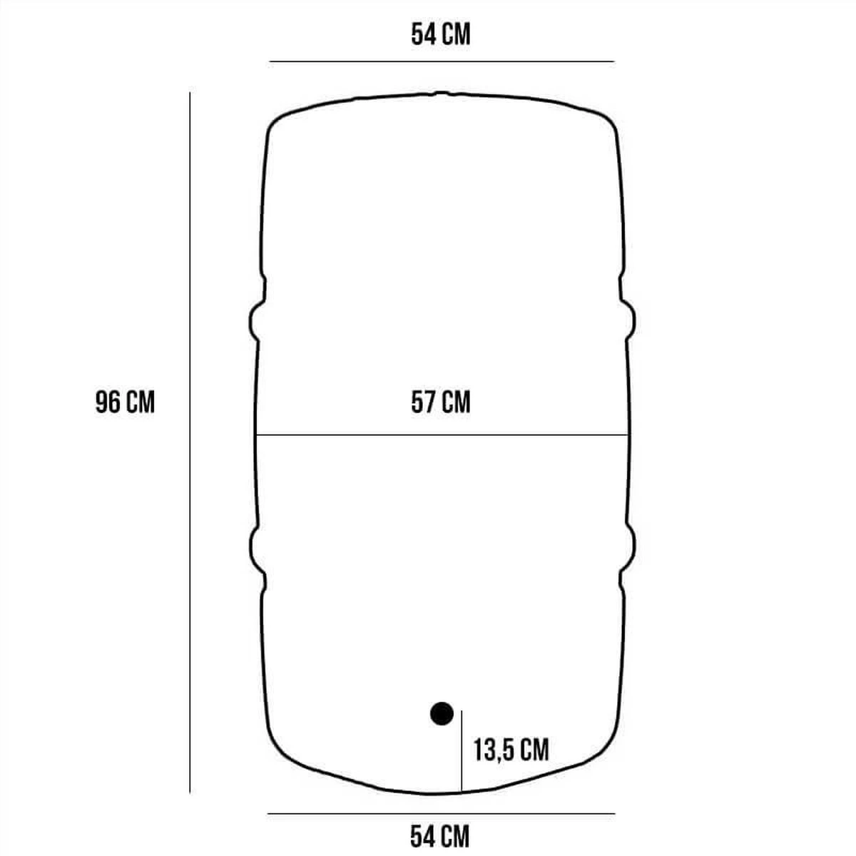 Regenton Harcostar 227 Liter Antraciet 5 Regenton Harcostar 227 Liter Antraciet - Afbeelding 3