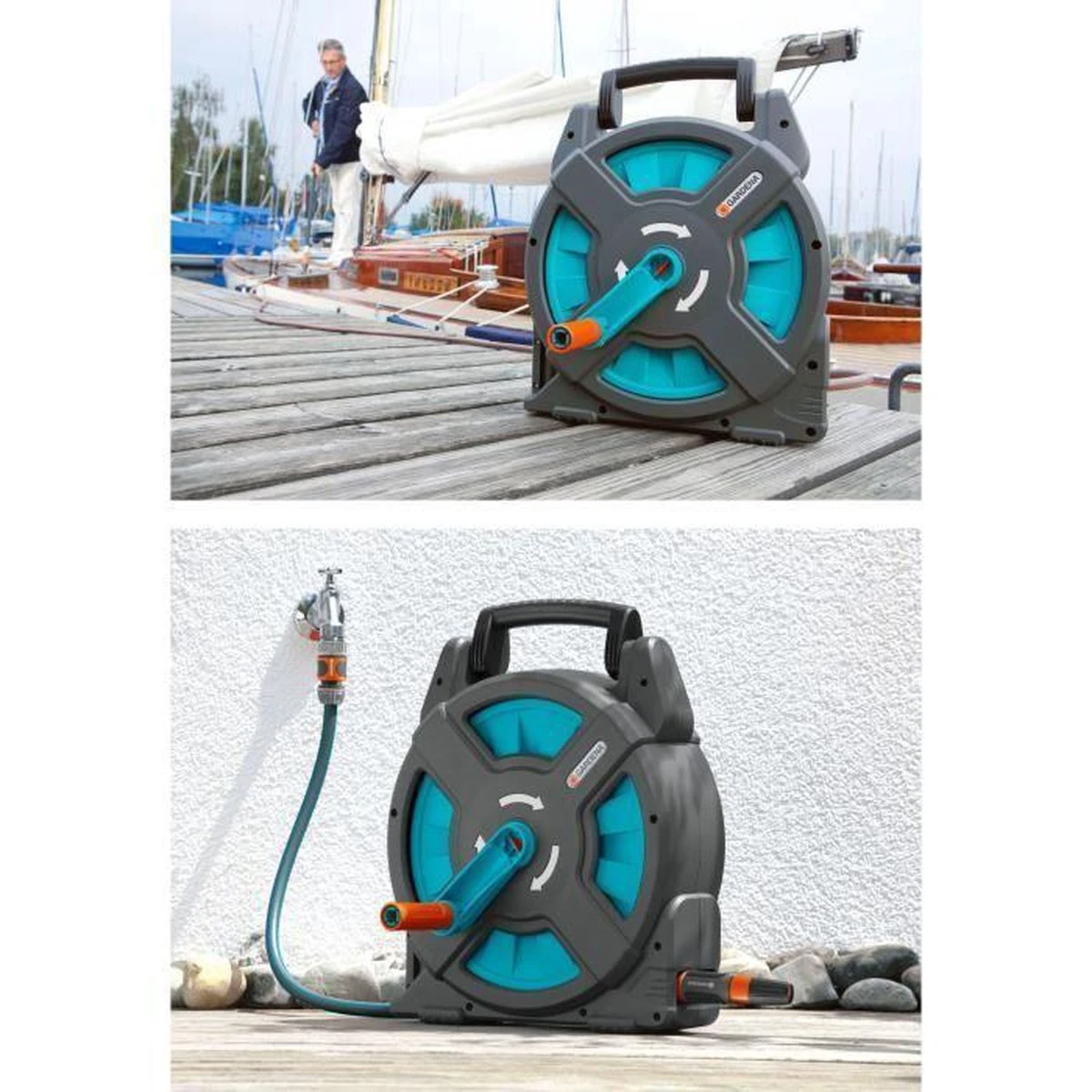 GARDENA - Classic Slangenbox - Compleet Slanghouder - 15 Meter Slang 13 GARDENA - Classic Slangenbox - Compleet Slanghouder - 15 Meter Slang - Afbeelding 11