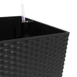 Prosperplast Kunststof Rato Plantenbak Op Poten Met Irrigatiesysteem Antraciet 80 X 33 X 62 Cm - 72 Liter - Balkonbakken/bloembakken -Buitentuinwinkel 1200x1200 793