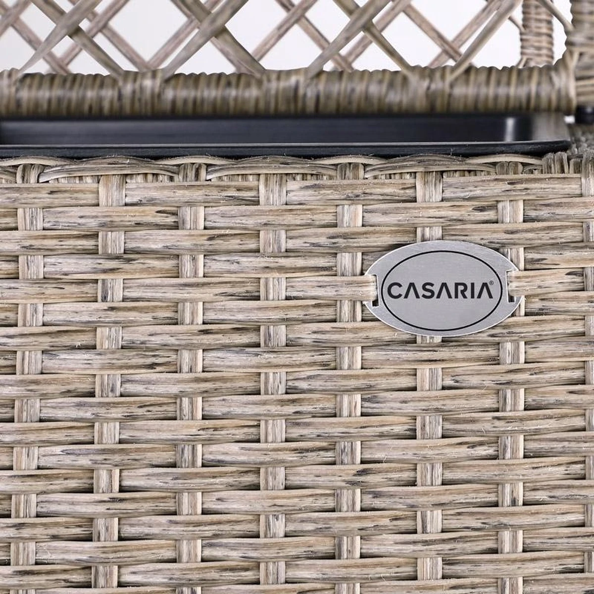 Casaria Polyrattan Bloembak – 3 Bakken Klimophek - Crème 11 Casaria Polyrattan Bloembak – 3 Bakken Klimophek - Crème - Afbeelding 9
